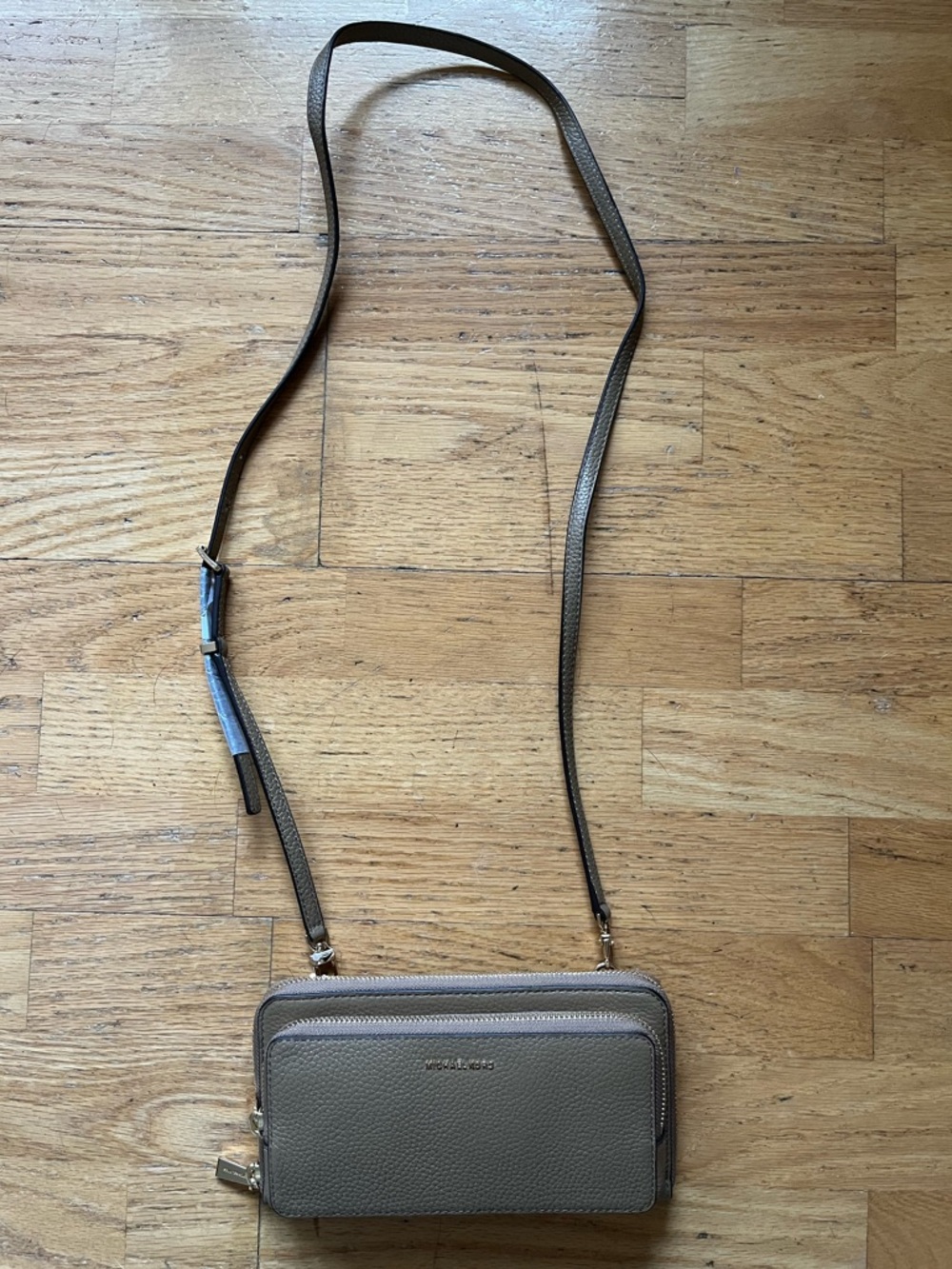 Michael Kors jet set small continental Crossbody - Taupe